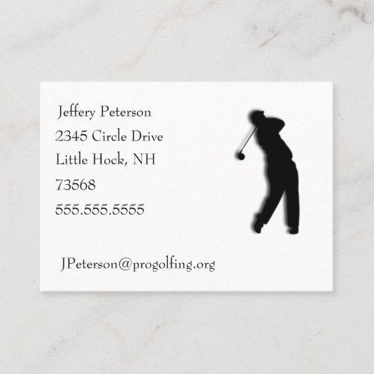 ゴルフ 名刺 (正面)