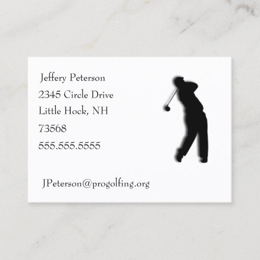 ゴルフ 名刺 (正面)