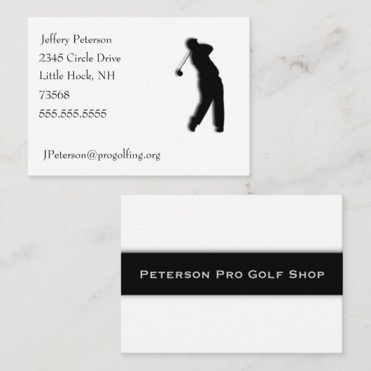 ゴルフ 名刺 (正面/裏面)