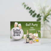 ゴルフ 女子会の日にちを保存しよう ポストカード (スタンド正面)