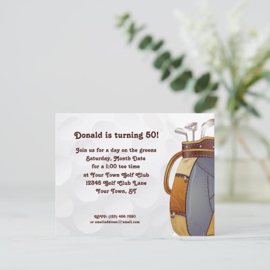 ゴルフ 招待状 (スタンド正面)