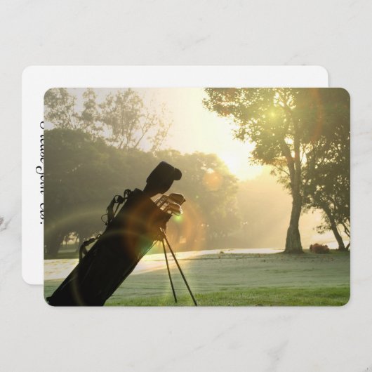 ゴルフ 招待状 (正面/裏面)