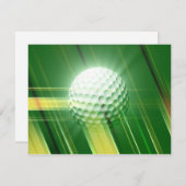 ゴルフ 招待状 (正面/裏面)