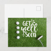 ゴルフ 早く治ってね ポストカード (正面/裏面)