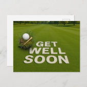 ゴルフ 早く治りますように ゴルファーへの応援メッセージ ポストカード (正面/裏面)