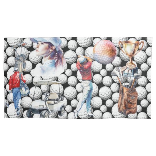 ゴルフ 枕カバー (正面)