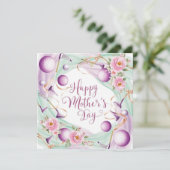 ゴルフ 母の日にボールと花をママに シーズンカード (スタンド正面)