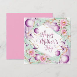 ゴルフ 母の日にボールと花をママに シーズンカード