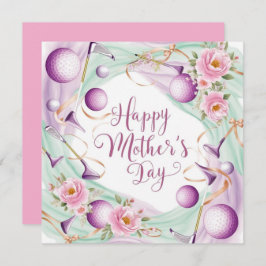 ゴルフ 母の日のボールと花をママに シーズンカード