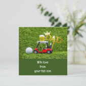 ゴルフ　父の日おめでとうございます カード (スタンド正面)