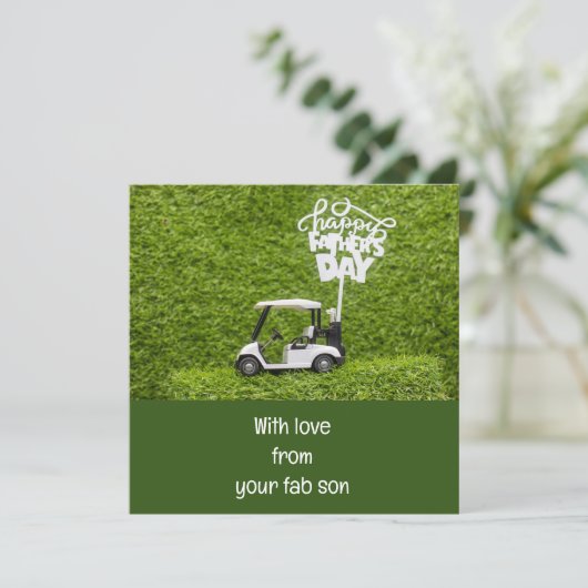 ゴルフ 父の日おめでとうございます カード (スタンド正面)