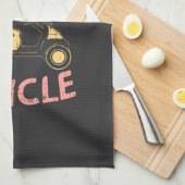 ゴルフ – 私の引退車 キッチンタオル (四つ折り)