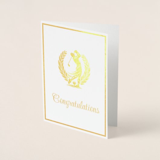 ゴルフ 箔カード (正面)