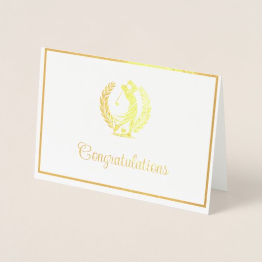 ゴルフ 箔カード (正面)