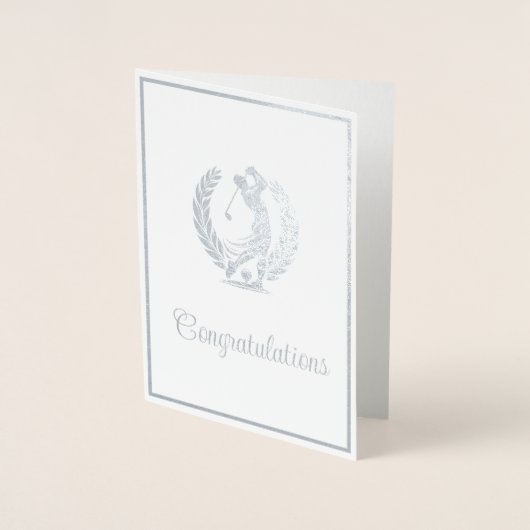 ゴルフ 箔カード (正面)