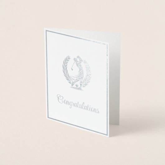 ゴルフ 箔カード (正面)