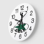 ゴルフ – 素晴らしいゲームカード ラージ壁時計 (傾斜)