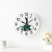 ゴルフ – 素晴らしいゲームカード ラージ壁時計 (ホーム)