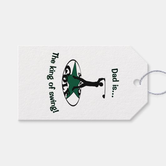 ゴルフ – 素晴らしいゲーム ギフトタグ (正面(横))