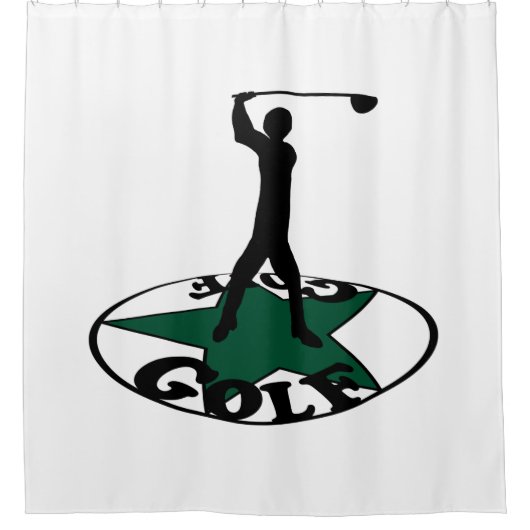 ゴルフ – 素晴らしいゲーム シャワーカーテン (正面)