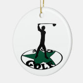 ゴルフ – 素晴らしいゲーム   セラミックオーナメント (左)