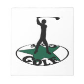 ゴルフ – 素晴らしいゲーム ノートパッド (正面)