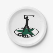 ゴルフ – 素晴らしいゲーム ペーパープレート (正面)
