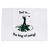 ゴルフ – 素晴らしいゲーム ラージペーパーバッグ (正面)