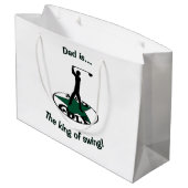 ゴルフ – 素晴らしいゲーム ラージペーパーバッグ (裏面アングル)