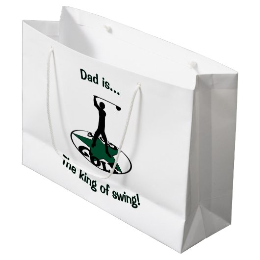 ゴルフ – 素晴らしいゲーム ラージペーパーバッグ (正面アングル)
