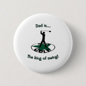 ゴルフ – 素晴らしいゲーム 缶バッジ (正面)