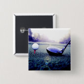 ゴルフ 缶バッジ (正面&裏面)