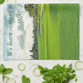 ゴルフ – 苦しみ方 キッチンタオル (折り畳み)