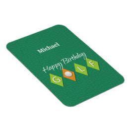 ゴルフ 誕生日 グリーン ダイヤモンド 形 マグネット