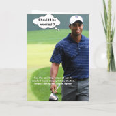 ゴルフ。1つの穴。 カード (裏面)