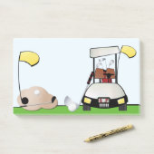ゴルフ – 10" x 6" Post-it®注意事項 ポストイット (デスク)