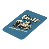 ゴルフ：1642年以来の飲酒運転 マグネット (左側)