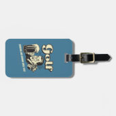 ゴルフ:1642年以来の飲酒運転 ラゲッジタグ (正面横)