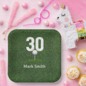 ゴルフ 30歳の誕生日 パーティー ペーパープレート (パーティー)