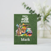 ゴルフ 40歳の誕生日 ゴルファー 素晴らしい年数を過ごしてきたゴルファーへ ポストカード (スタンド正面)