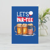 ゴルフ 4th of July 独立記念日パーティー 招待状 (スタンド正面)