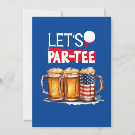 ゴルフ 4th of July 独立記念日パーティー 招待状