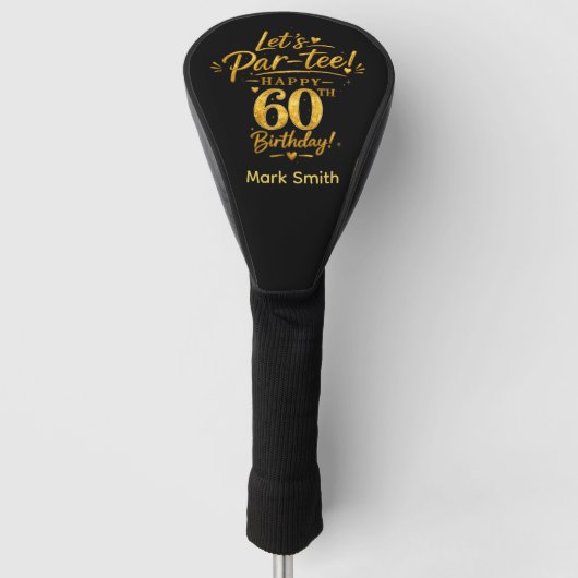 ゴルフ 60歳の誕生日 ゴルフヘッドカバー (正面)