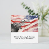 ゴルフ  7月4日 独立記念日 招待状 (スタンド正面)