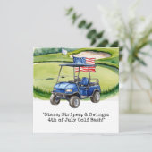 ゴルフ  7月4日 独立記念日 招待状 (スタンド正面)