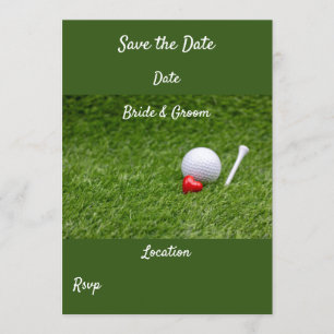ゴルフ Save the date 招待状