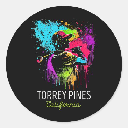 ゴルフ Torrey Pines ラウンドシール (正面)