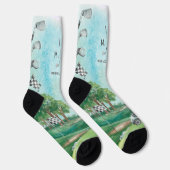 ゴルフ | Water color Golfing Monogram Socks ソックス (右)