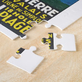 ゴルフAlpinのヴィンテージ旅行ポスター ジグソーパズル (側面)