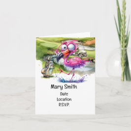 ゴルフFlamingo Unite:誕生日ゴルフパーティー 招待状